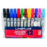 أقلام تحديد دائمة 12 لون LinePlus 70