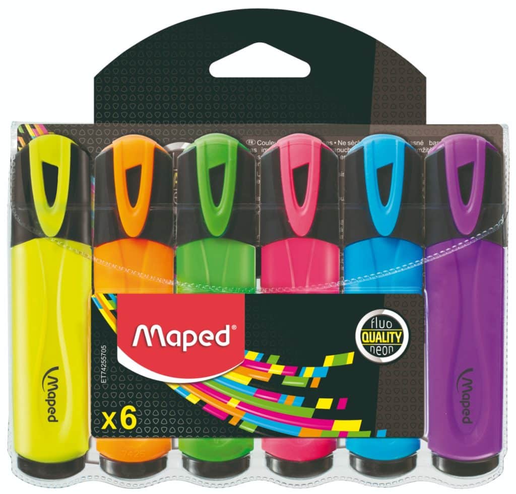 מדגיש מאפיד 6 6 اقلام تظليل Maped - الصورة 1