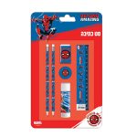 طقم قرطاسية بتصميم سبايدرمان