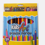 أقلام تلوين خشبية ملوّنة – Kids Art (24 لون)