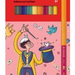 أقلام تلوين خشبية ثنائية اللون – NATARAJ (12 قلم)