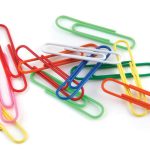 مشبك ورق معدني 33 مم ملون