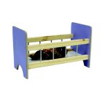 سرير دمى خشبي