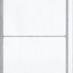 ملصقات طبع ابيض حجم 75/100