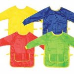 مريول نايلون مع ايدين وجيوب