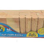 مكعبات إسفنجية بلون طبيعي قطع كبيرة