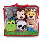 دمى يد - رزمة 6 حيوانات