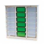 خزانة تنظيم 18 صندوق بلاستيك