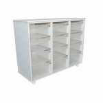 ⁦خزانة تنظيم 12 صندوق بلاستيك⁩ - الصورة ⁦2⁩