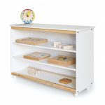 خزانة عرض وتنظيم مع أرفف مفتوحة