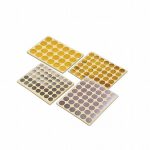 ملصقات/طبع دائرية فضية