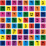 ملصقات طبع حروف عبرية