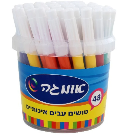 אומגה טוש 48 أقلام تلوين فلوماستر خميل (48 لون) אומגה - الصورة 1