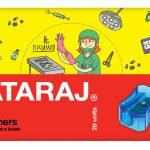 براية أقلام نيون شفافة – NATARAJ 20 قطعة