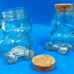 قارورة زجاجية بغطاء فلّين- دُب