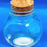 قارورة زجاجية بغطاء فلّين