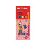 أقلام تلوين خشبية ثنائية اللون – NATARAJ (12 قلم)