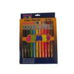 رزمة 12 لون خشبي جامبو عريض