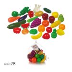 قطع خضار و فواكة بلاستيكية