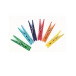 ملقط خشب ملون (كبير)